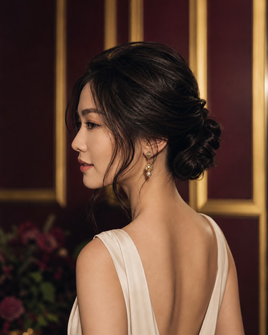 Evening updo